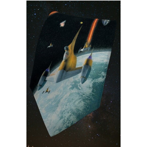 Star Wars Other - Star Wars Space Battle Tie – Naboo Starfighter Scene- 55.75 x 3.75